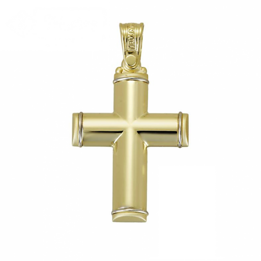 Triantos cross 14k gold in yellow