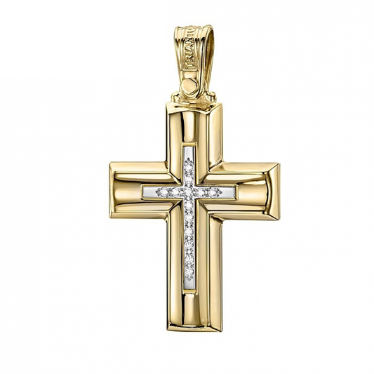 Triantos Greek Gold Girls Cross