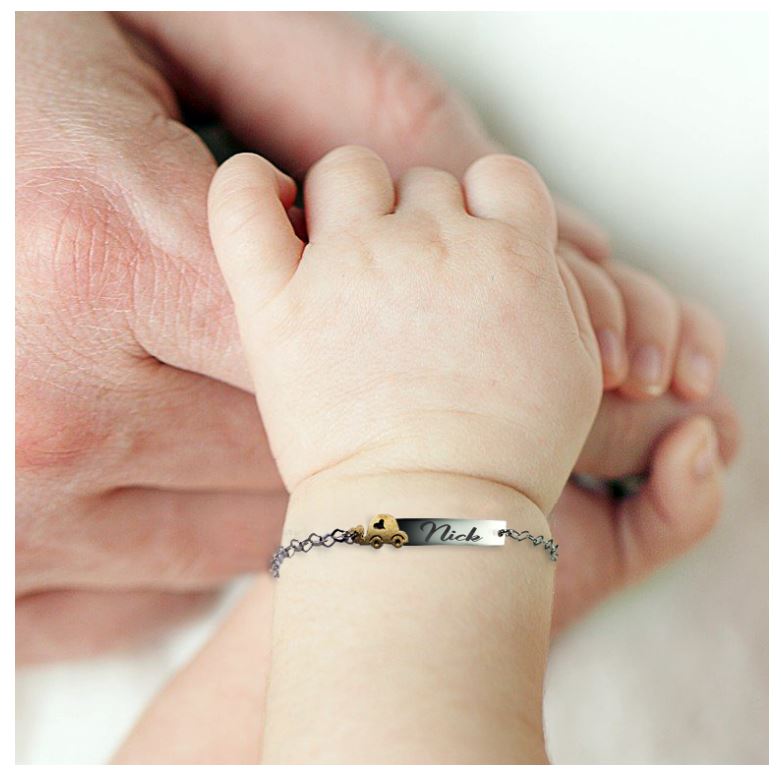 Engravable ID 14k Gold Bracelet