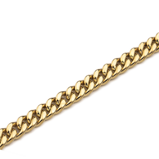 14K Yellow Gold Curb Chain Necklace