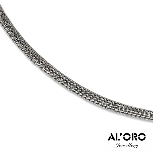 Elegant Woven Wheat 14K Gold Necklace