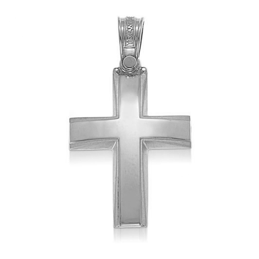 White Gold Cross 14K Religious Pendant