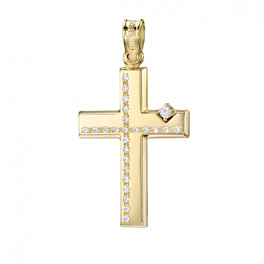 Triantos Greek Gold Girls Cross 