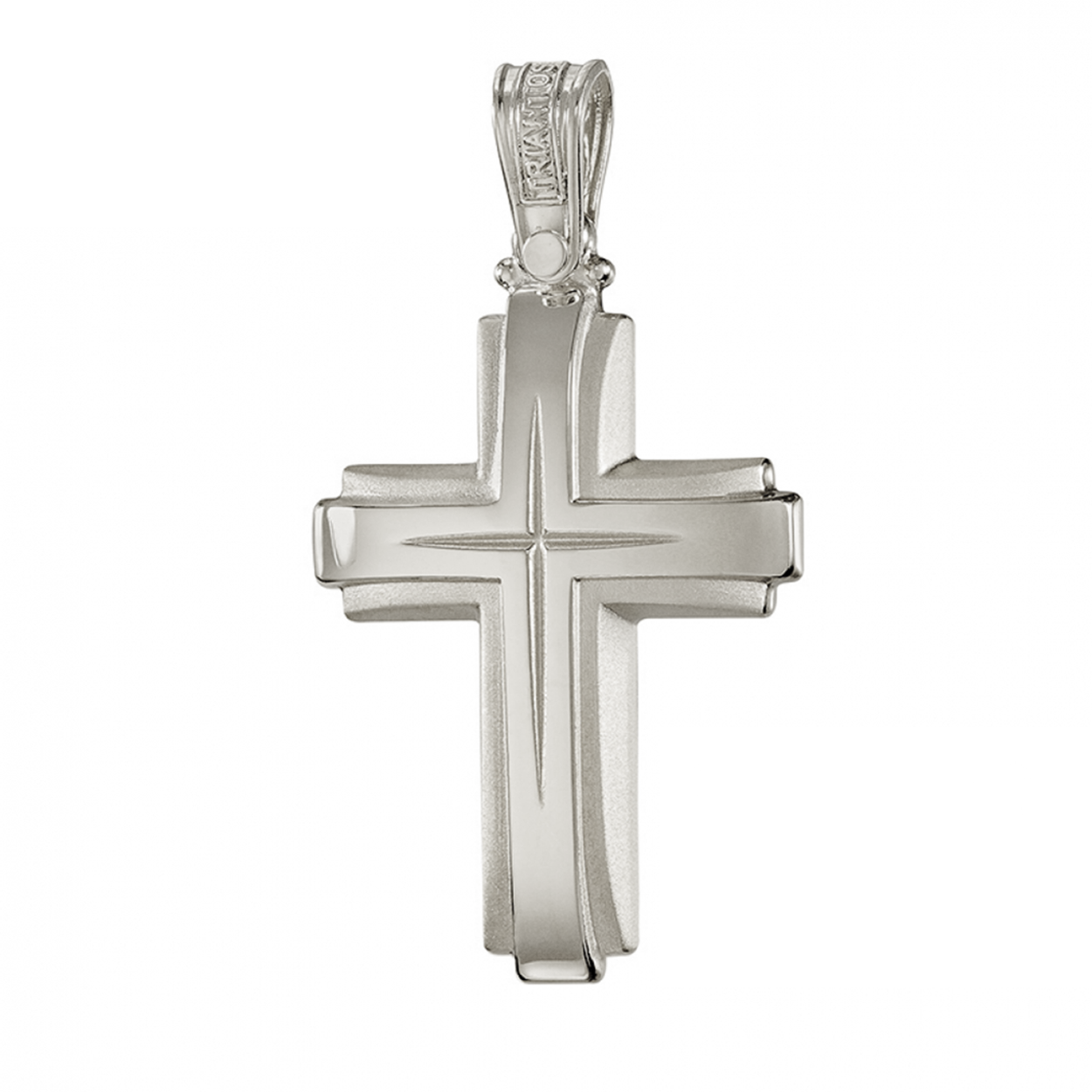 Triantos Greek Gold Cross white gold