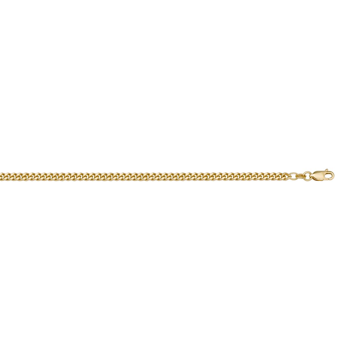 14K Yellow Gold Curb Chain Necklace