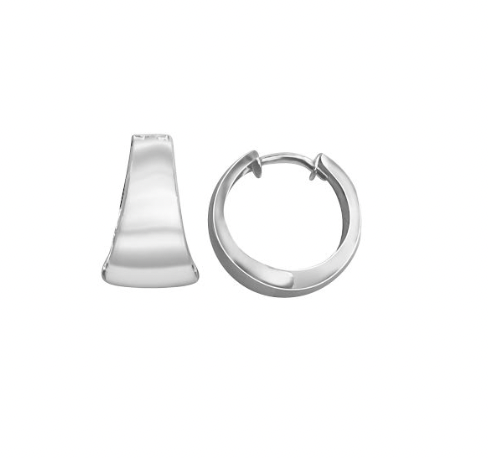 10k Circle Tapered Earrings