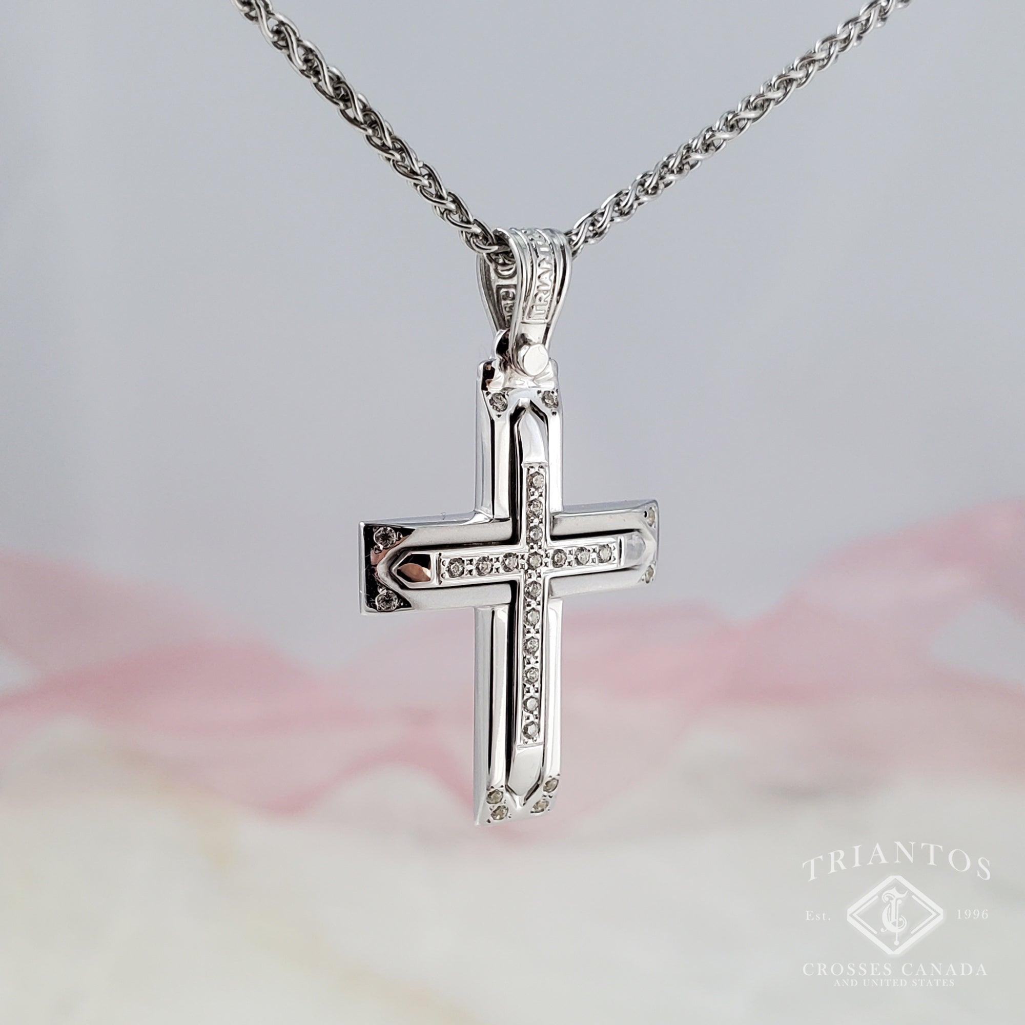 Buy 925 Sterling Silver Small CZ Cross Pendant Necklace Genuine Online in  India - Etsy