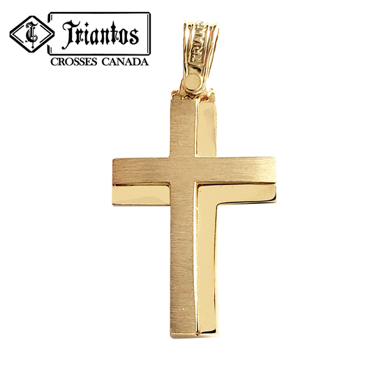 Triantos Yellow Gold Cross