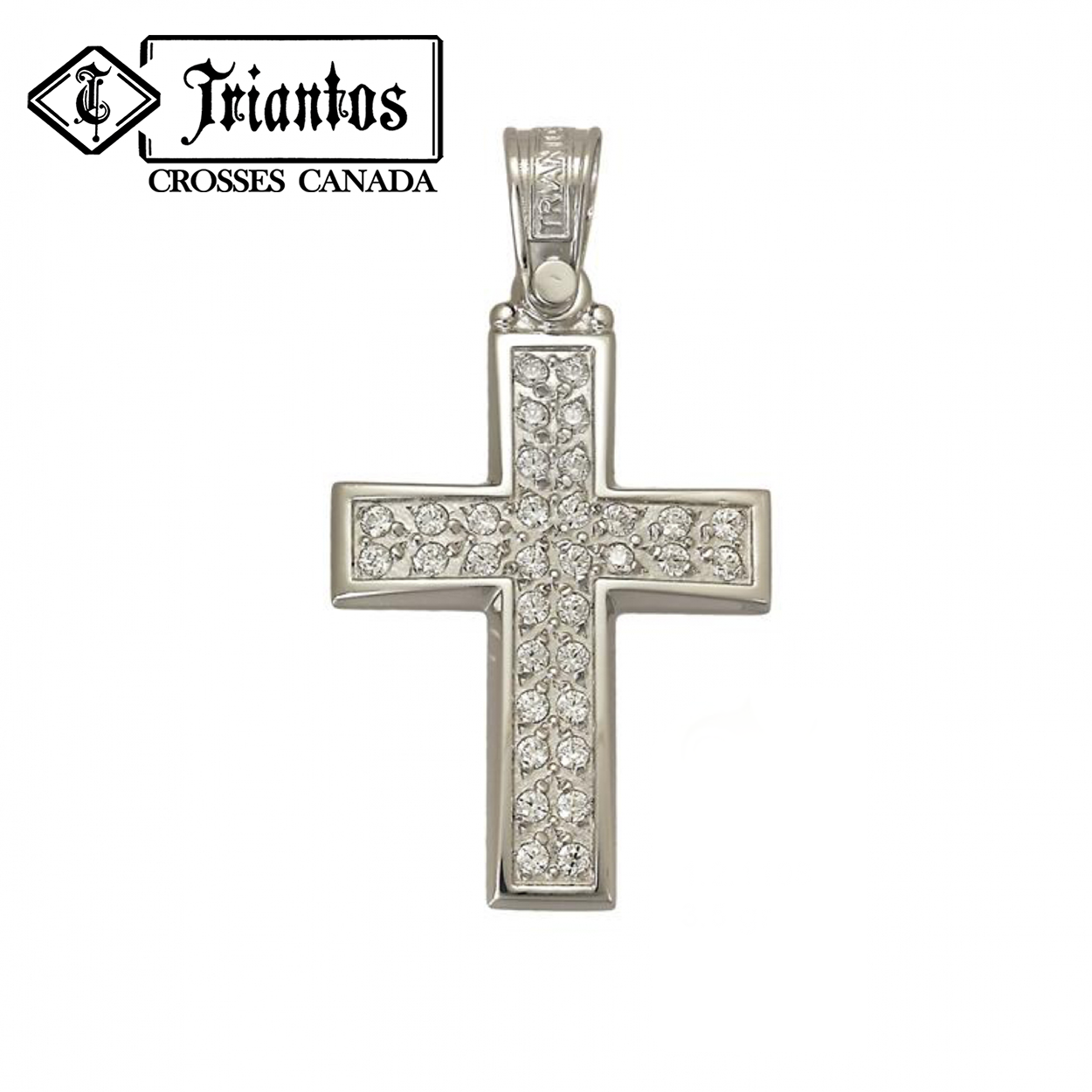 Modern Cross Pendant Necklace in Gold