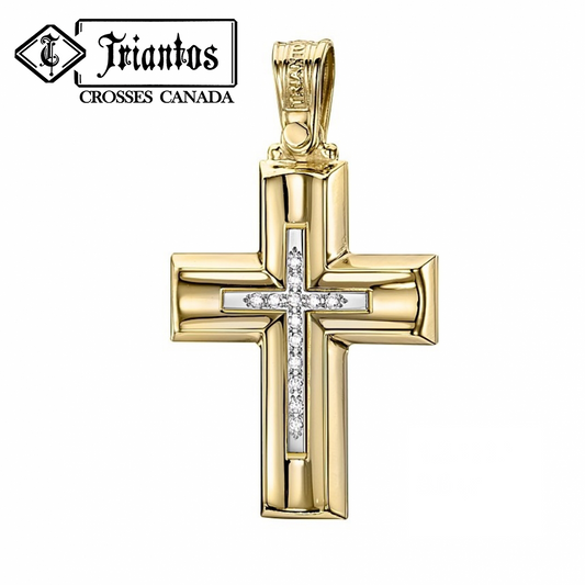 Triantos Greek Gold Girls Cross 