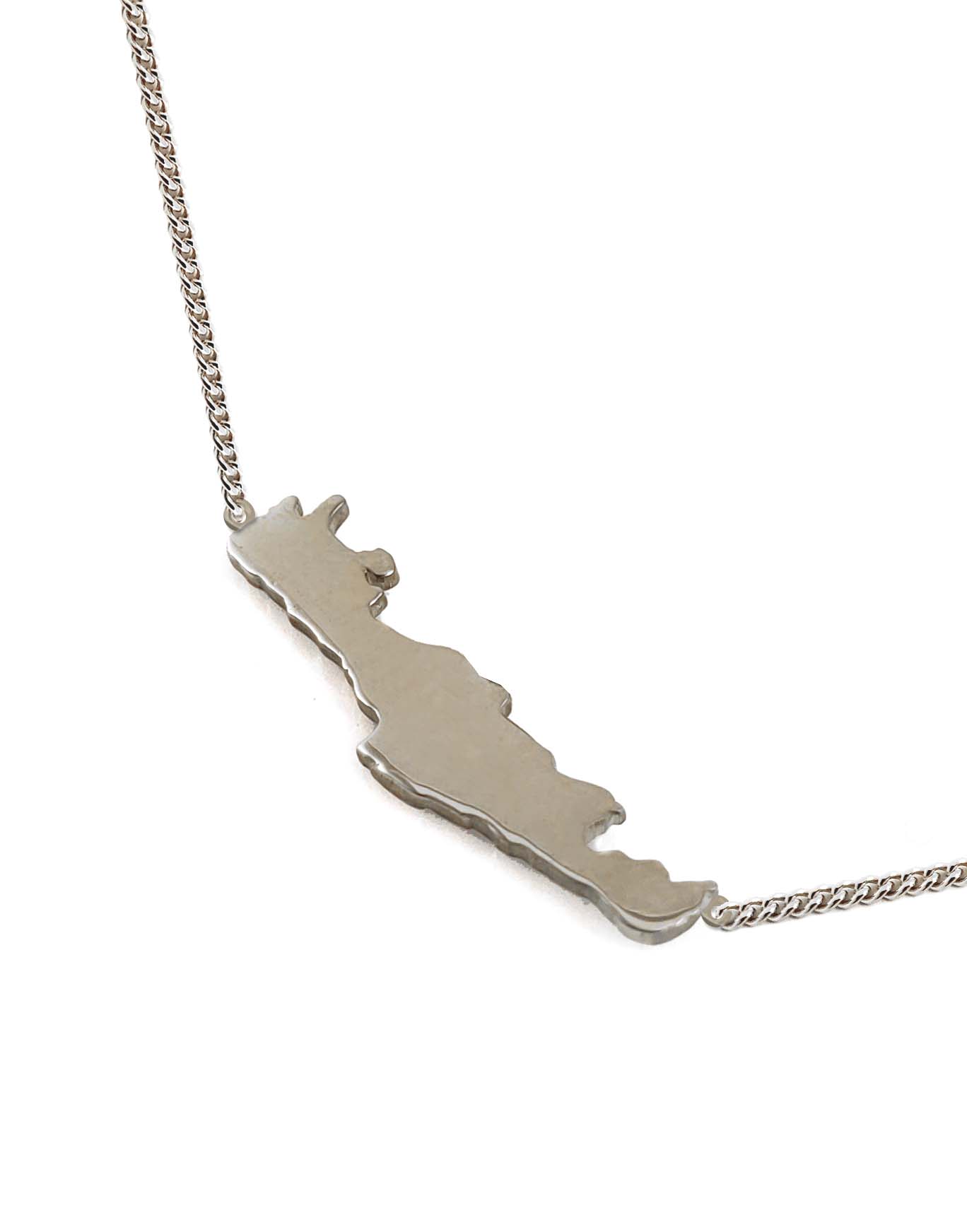 Woman Map of Crete pendant with chain